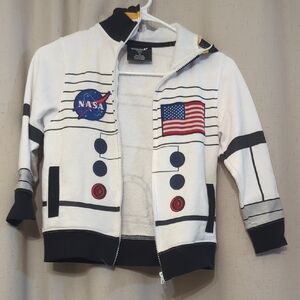 Space Explorer Kids Jacket - White and Black